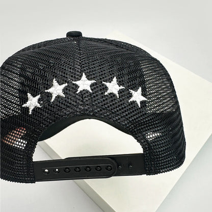 Broken Embroidered Five-pointed Star Baseball Hats
