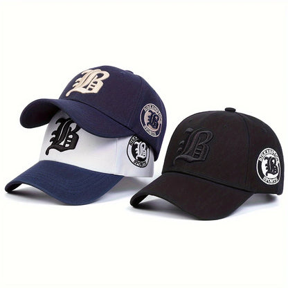 Unisex Gothic Letter Embroidery Baseball Caps