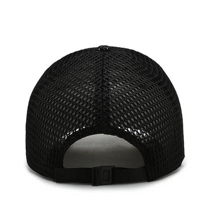 Men'S New Fashion Baseball Cap Summer Breathable Full Net Shade Fishing Cap