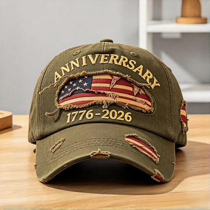 US Flag 250th Anniversary Baseball Cap