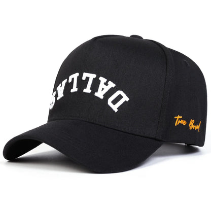 Unisex DALLAS Letter Embroidery Baseball Caps