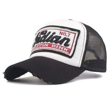 Streetwear Letter Embroidery Mesh Dad Baseball Cap