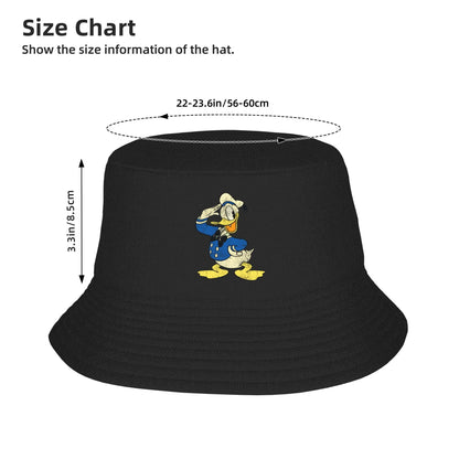 Teen Bucket Hat Donald Duck Spring Headwear UV Protection Outdoor