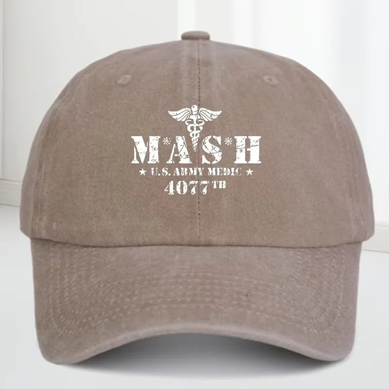Retro Baseball Cap MASH 4077 Fashionable Printed Baseball Cap