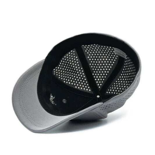 Short Brim Baseball Cap For Men Mesh Fitted Caps