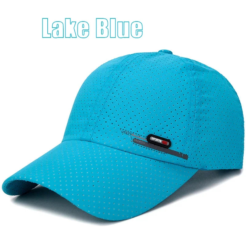 Breathable Perforated Quick-Drying Hat Fishing Sun Protection Baseball Cap