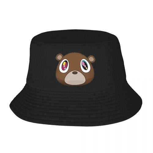 2026 Trendy Graduation Bear Kanye West Rapper Bucket Hat