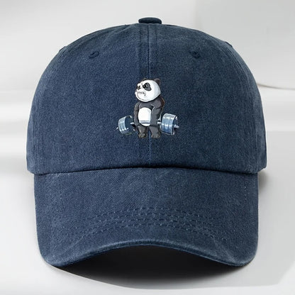 Cartoon Panda Print Baseball Cap