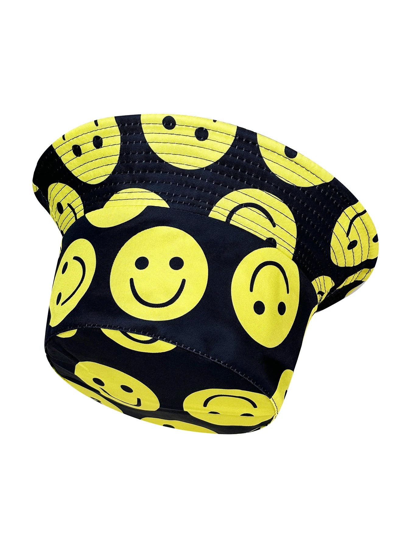 Smiley Face Expression Fisherman Hat Foldable Stylish Bucket Hat
