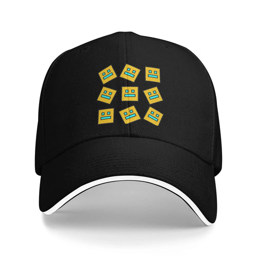 Geometry Cube Dash Gaming Baseball Caps