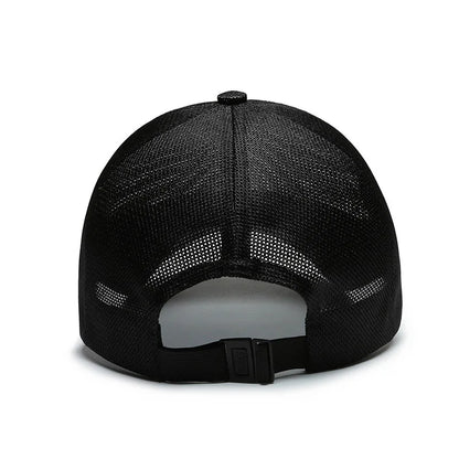 Mesh Baseball Cap Men Women Breathable Snapback Dad Hat Bone