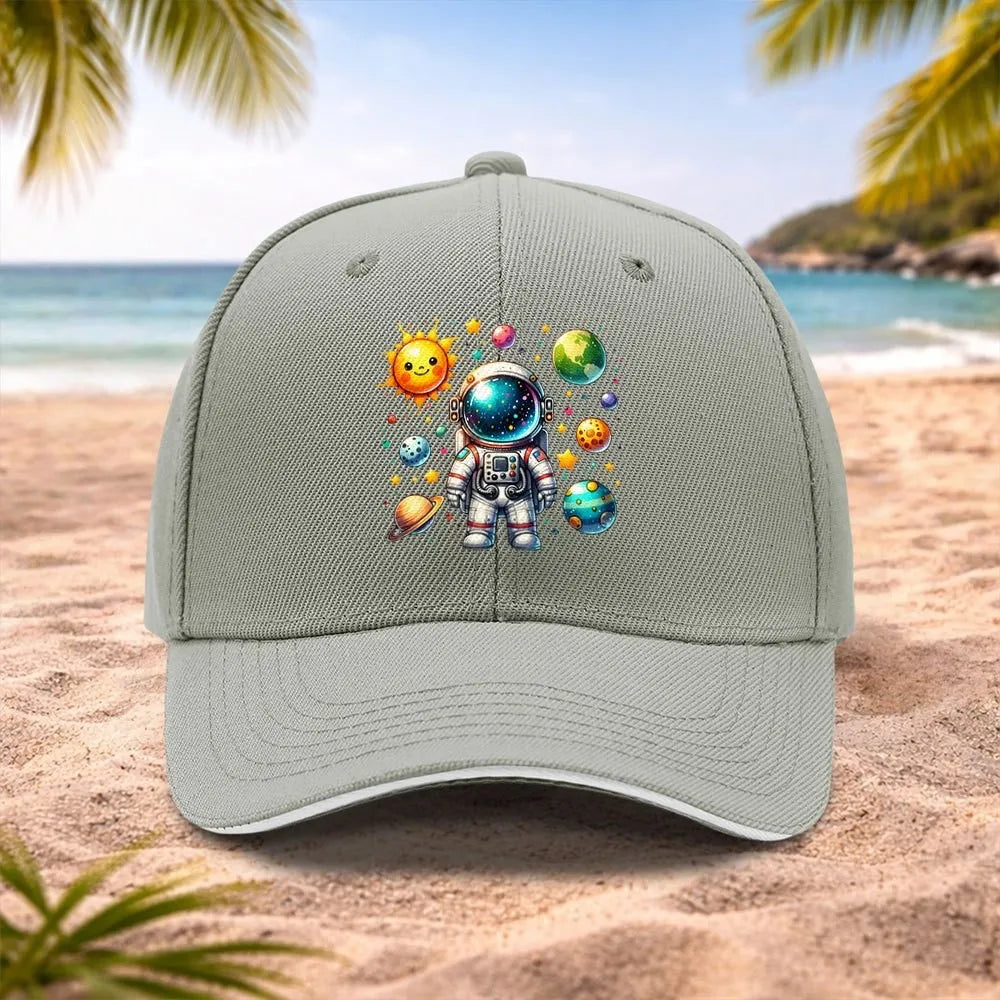 Cartoon Astronaut Baseball Cap