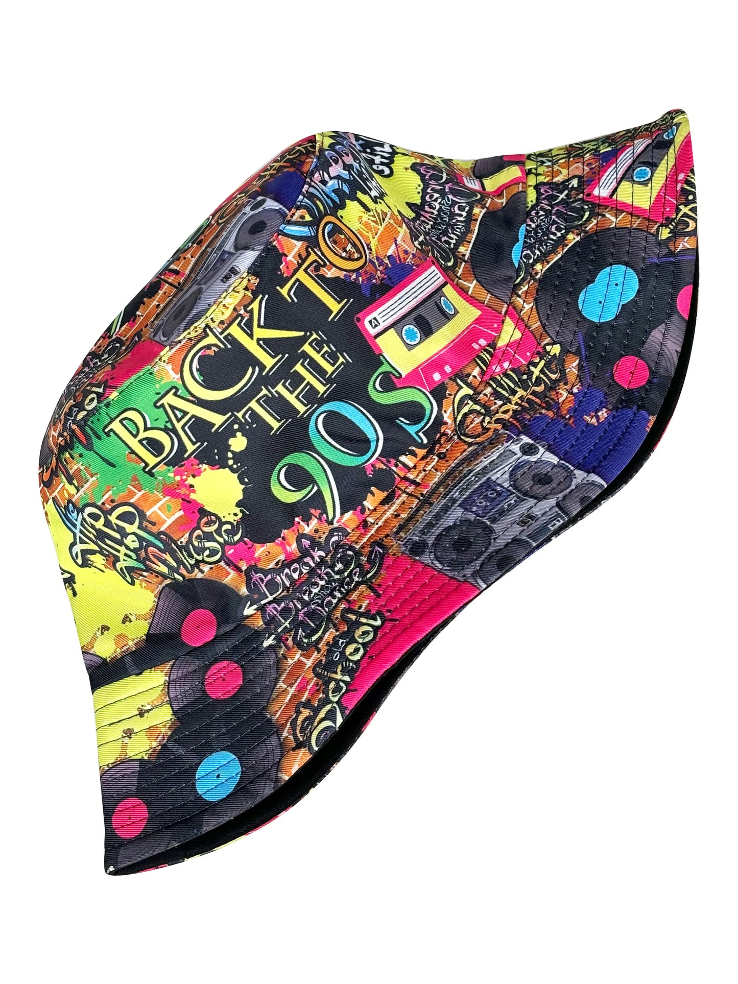 Fashion Retro Graffiti 80s 90s Bucket Hat
