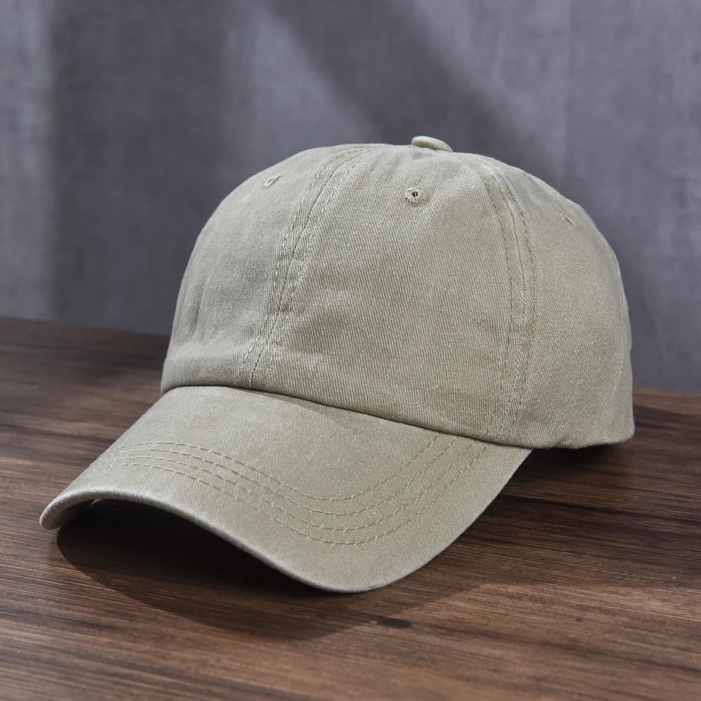 Unisex Cotton Baseball Cap Washed Cloth Men Women Snapback Truck