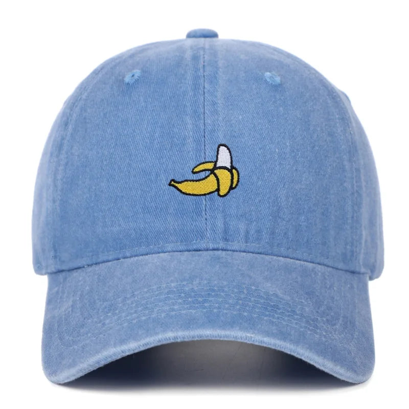 Banana Embroidered Baseball Hats For Men Women