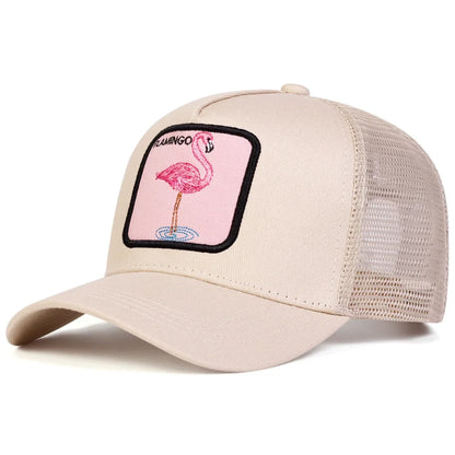 Unisex Flamingo Patch Embroidery Baseball Caps