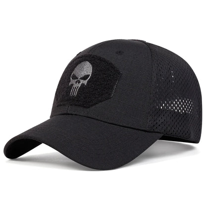 Unisex Skull Embroidery Baseball Cap