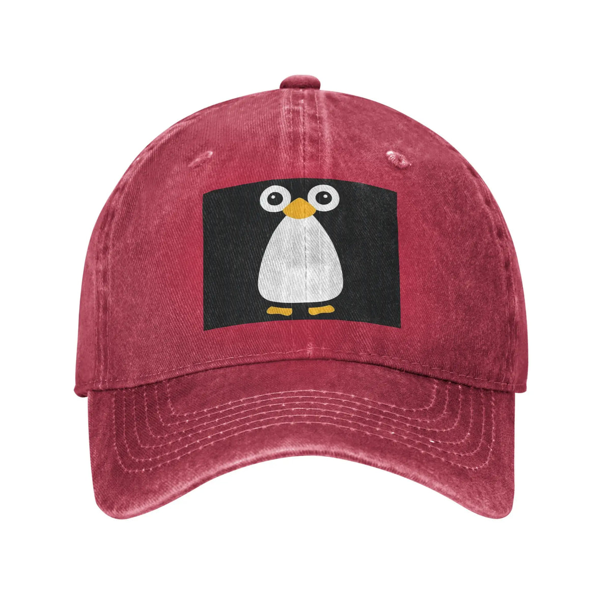 Cute Vector Penguin Denim Cap