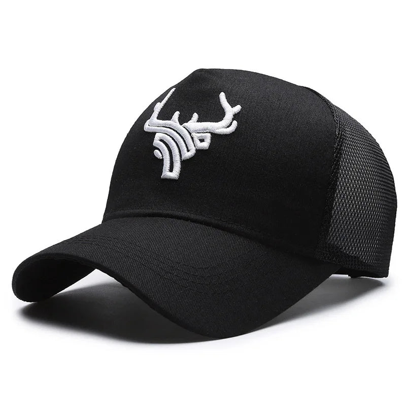 Unisex Animal Antlers Embroidery Baseball Caps