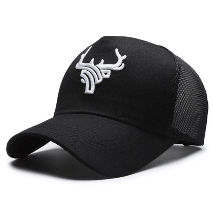 Unisex Animal Antlers Embroidery Baseball Caps