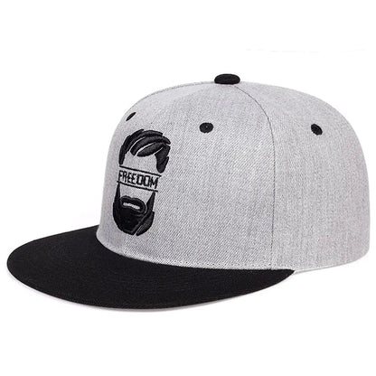 Unisex Bearded Old Man Embroidery Snapback Caps Baseball Caps Sunscreen Hat