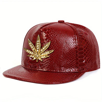 Unisex Diamond Maple Label Hip-hop Hats