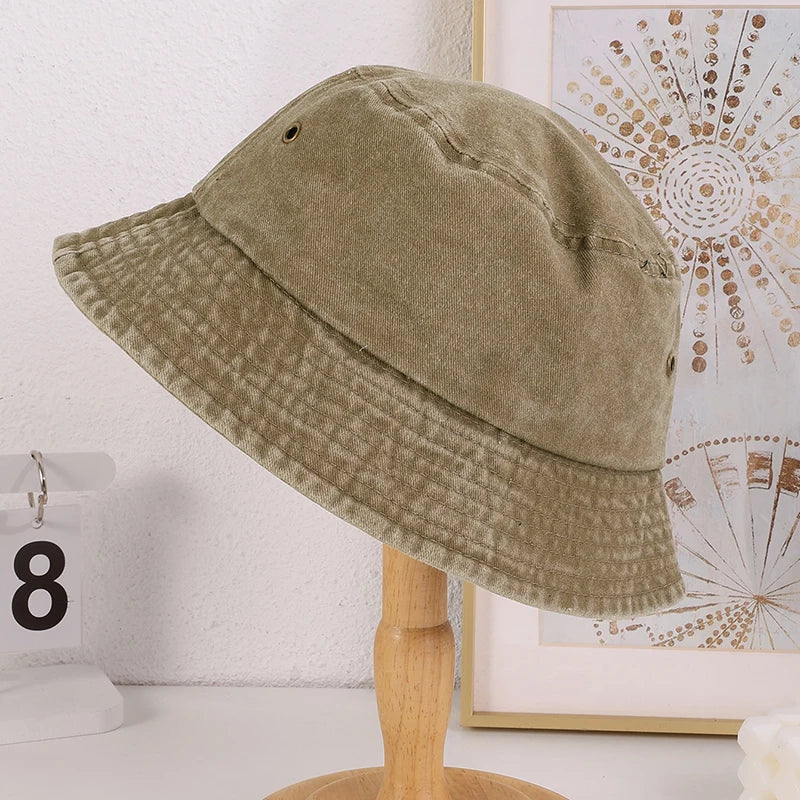 Korean Version Fashionable Rainbow-Colored Flat Eave Fisherman's Hat