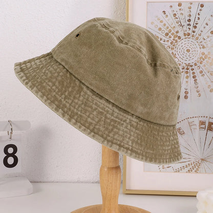 Korean Version Fashionable Rainbow-Colored Flat Eave Fisherman's Hat