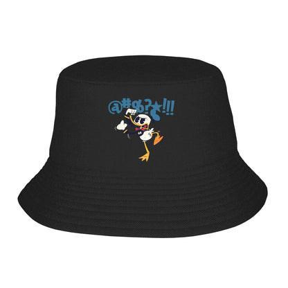 Unisex Bucket Hats Cartoon Donald Duck Vintage Beach Hatwear