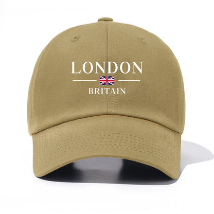 London Print Baseball Cap For Adults