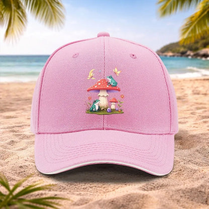 Cute Frog Mushroom Baseball Cap