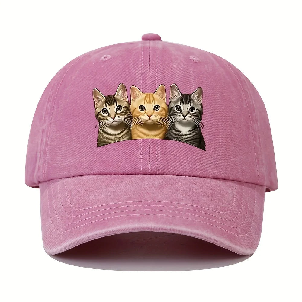 Fashion Washed Cotton Denim Baseball Caps Men Women
