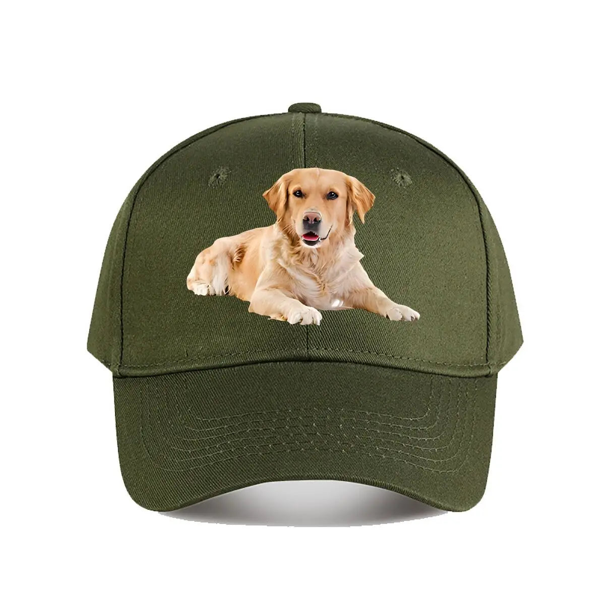 Golden Retriever Print Baseball Cap