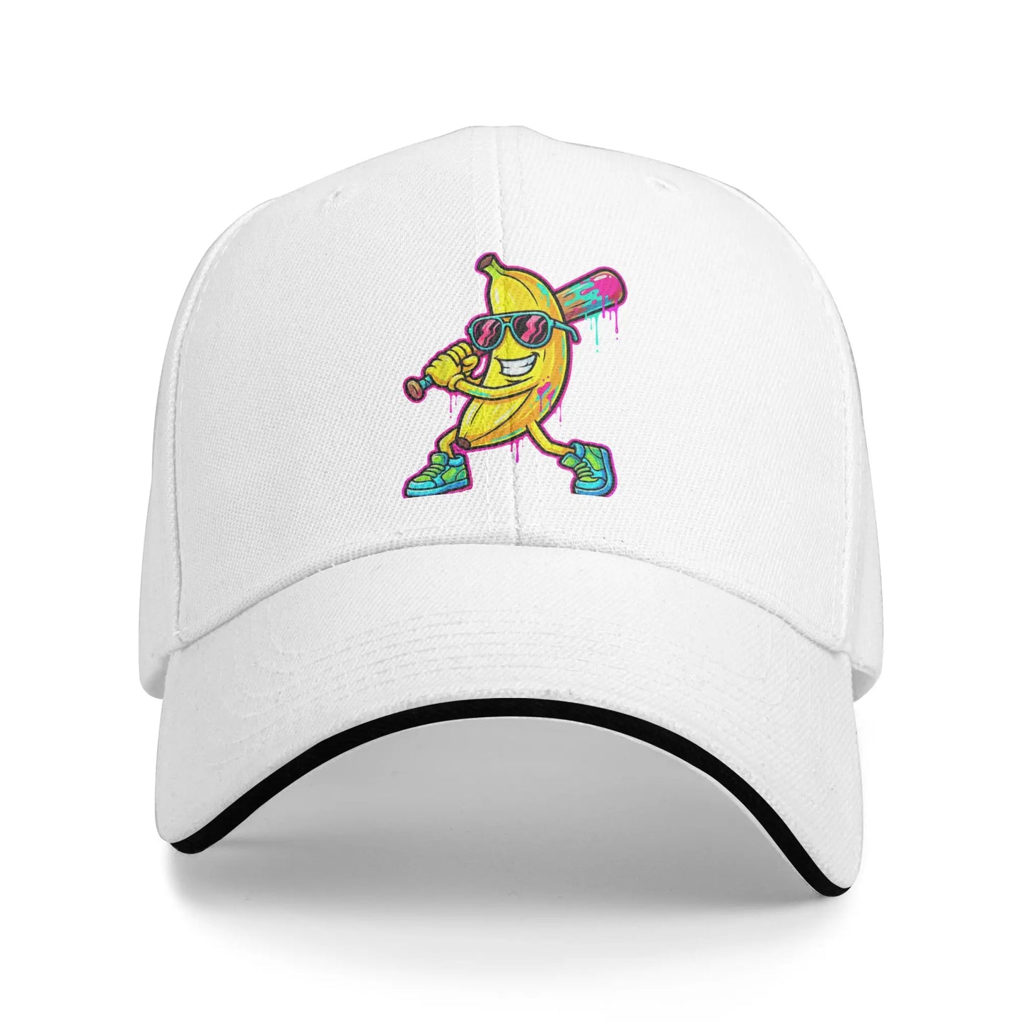 Banana Funny Baseball Drip Ice Cream Casual Baseball Cap