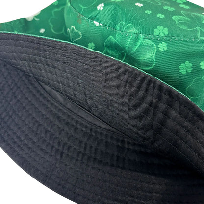 Lucky Four-Leaf Clover Couple's Bucket Hat