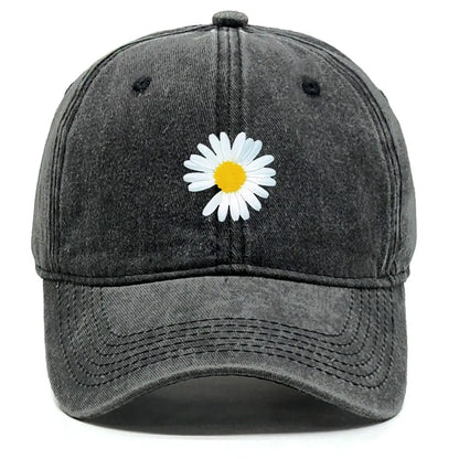 New Daisy Print Baseball Cap