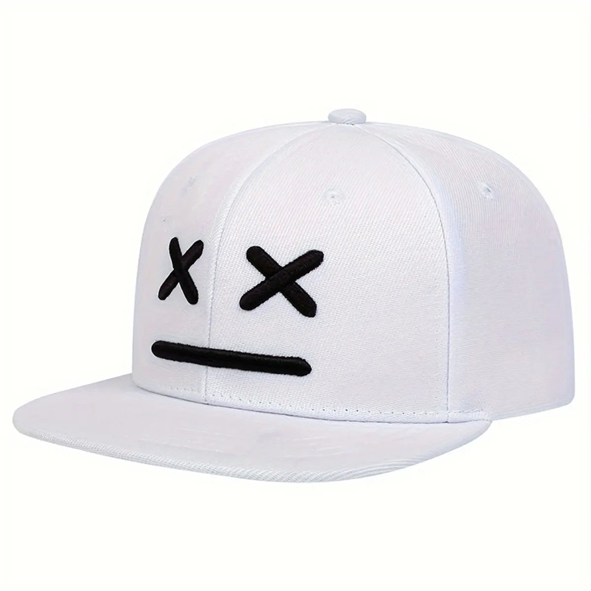 Unisex XX Smiling Face Embroidery Hip-hop Hats Spring Autumn Adjustable Casual Snapback Caps