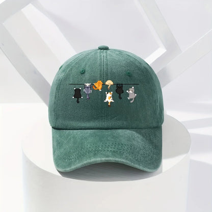 Super Cute Cat-Themed Baseball Cap