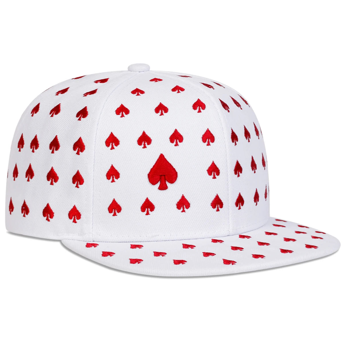 Unisex Poker Pattern Embroidery Hip-hop Hats Spring Autumn Outdoor