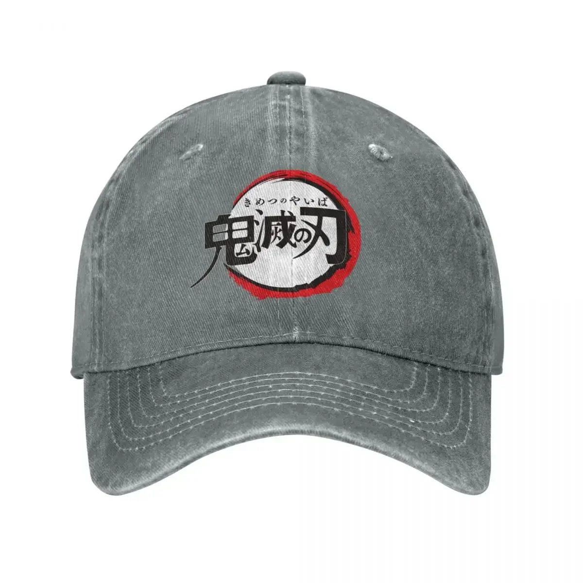 Demon Slayer Anime Baseball Caps Fashion Distressed Washed Cap Men Women