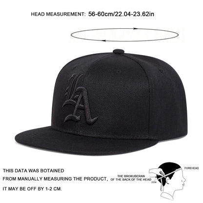Unisex Gothic Letter Embroidery Hip-hop Hats Snapback Caps Spring Autumn Outdoor