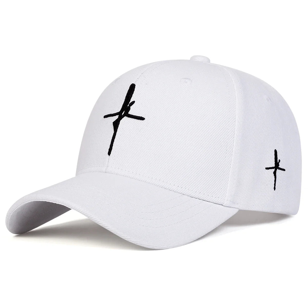 Unisex Personality Cross Embroidery Baseball Caps