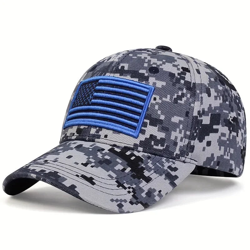 Unisex US Flag Embroidery Baseball Caps Spring Autumn Outdoor