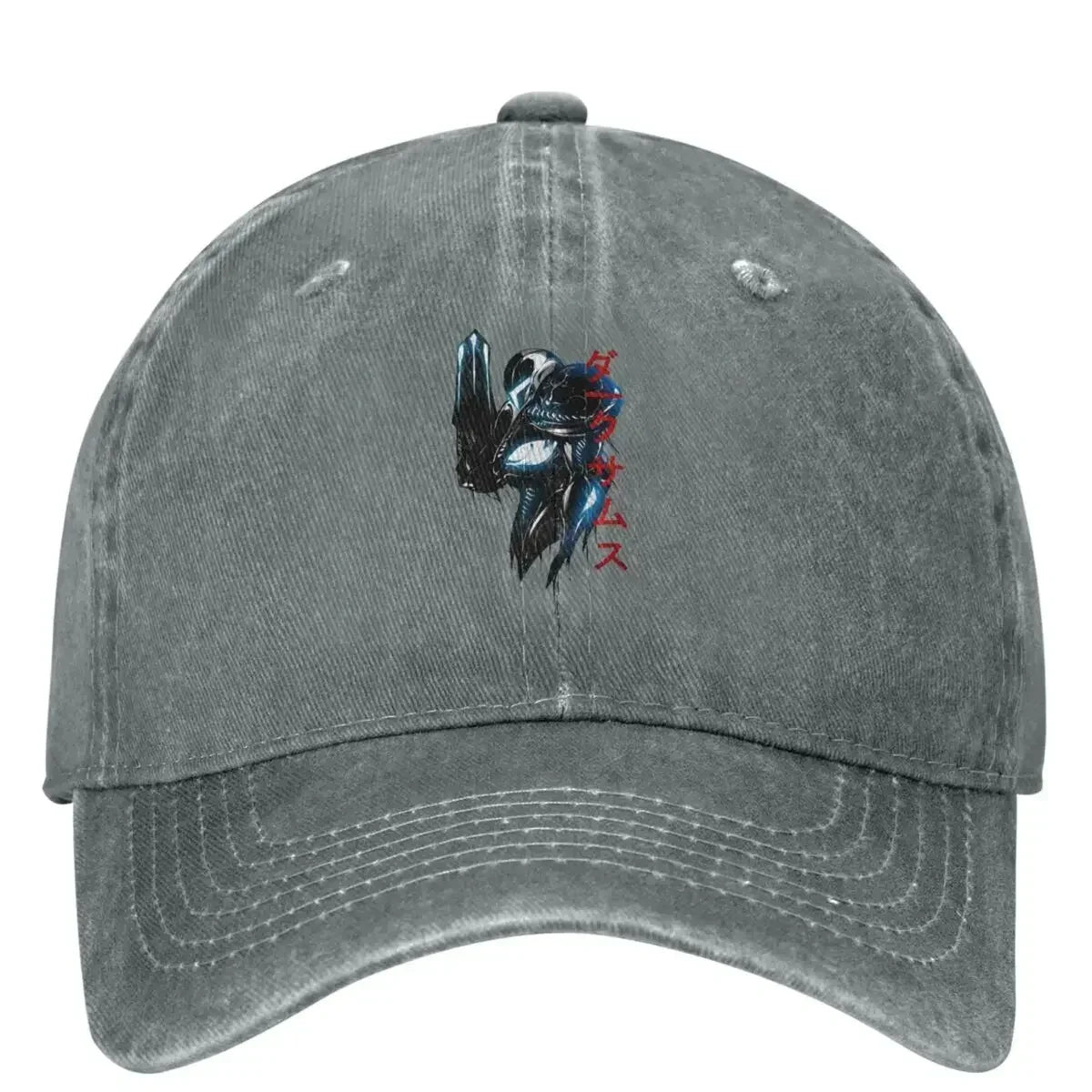 Metroid Dark Samus Washed Baseball Cap