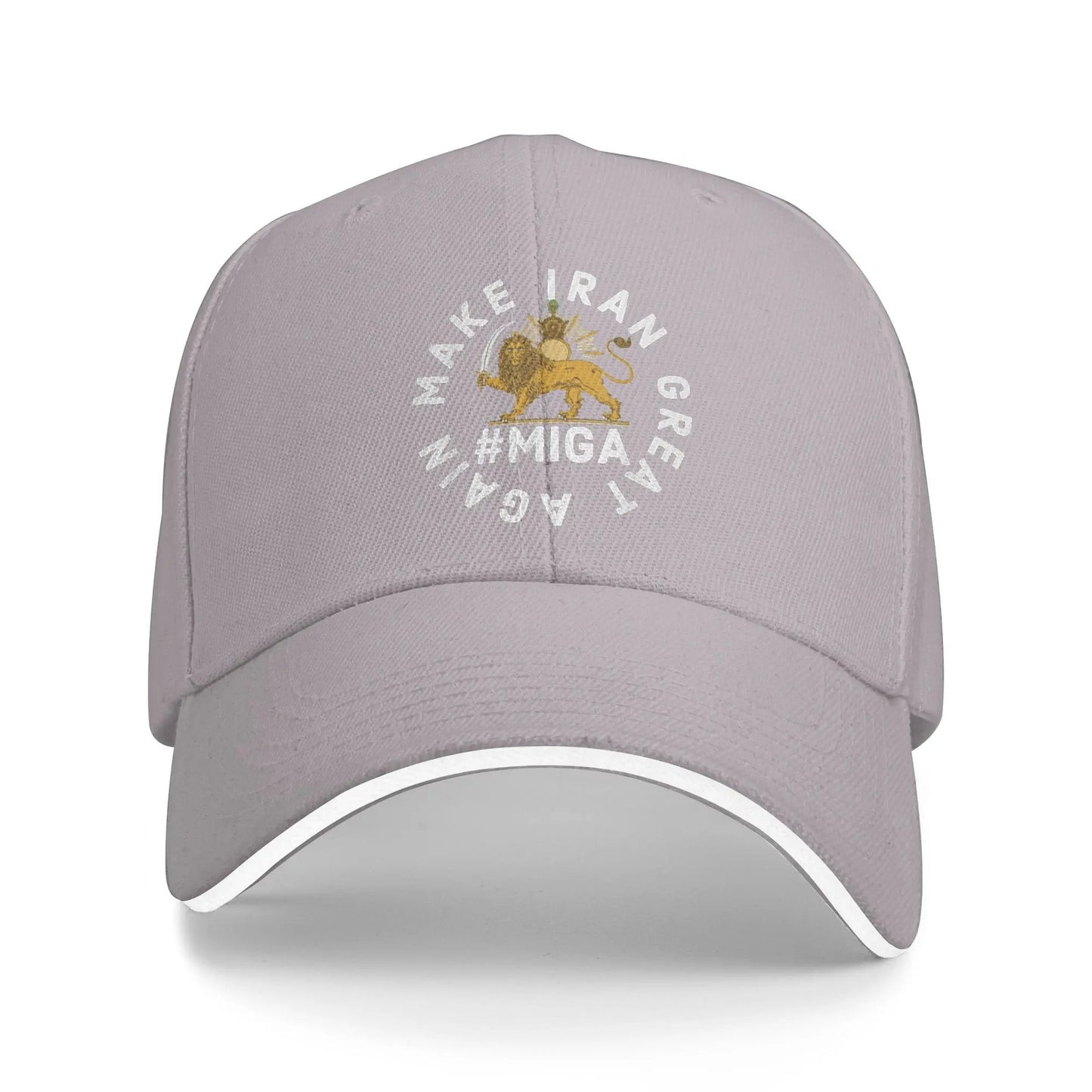Make Iran Great Again Persian Lion Tennis Skate Design Baseball Caps
