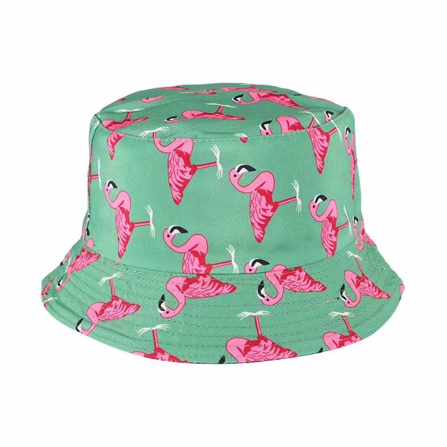 Flamingos design Bucket Hats Flamingos Pattern Sun