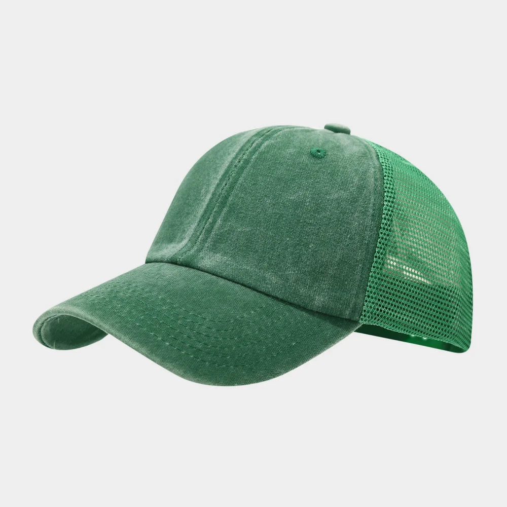 Washed Baseball Cap Outdoor Mesh Cap Sports Fashion