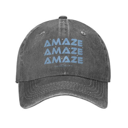 Project Hail Mary Amaze Repeat Typography Poster Baseball Cap