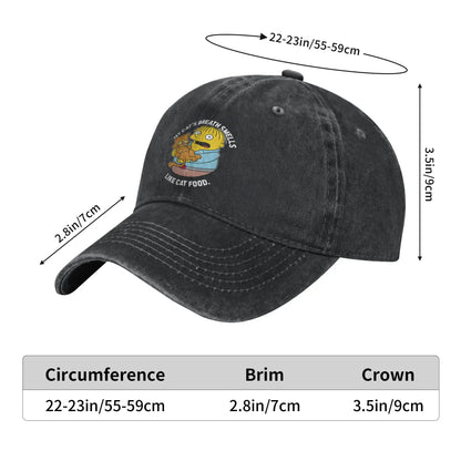 The S-simpson Ralph My Cat's Breath Smells Like Cat Food Summer Baseball Caps