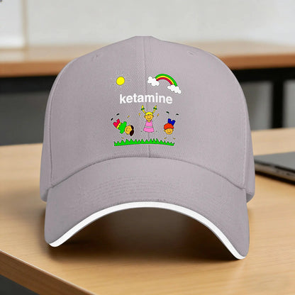 Baseball Cap Rainbow Ketamine Horses